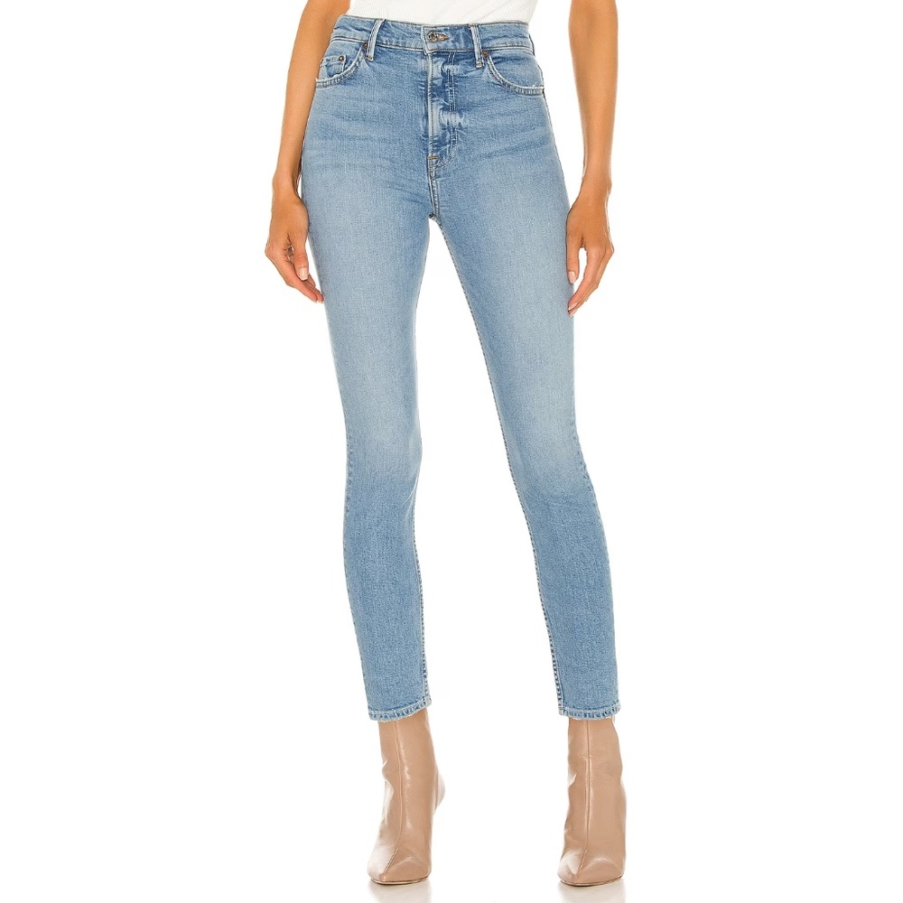 GRLFRND Kendall High Rise Stretch Skinny Jeans | Color: Malibu | Size: 25W | NWT